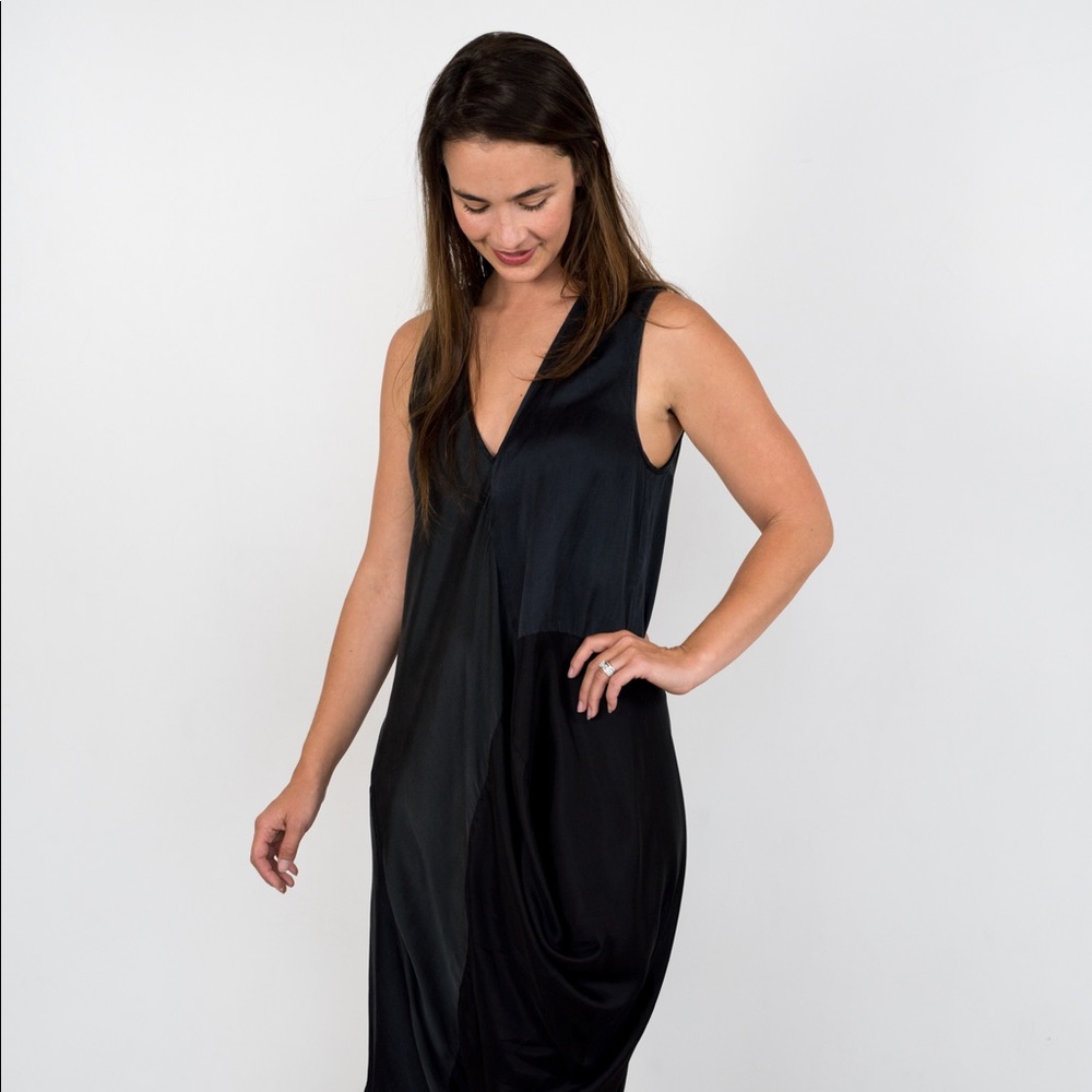 Silky V-Neck Dress